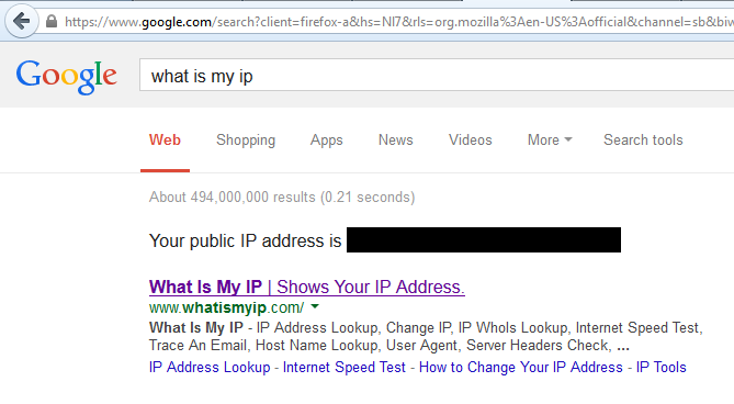 IP pública del router al que intetaba acceder